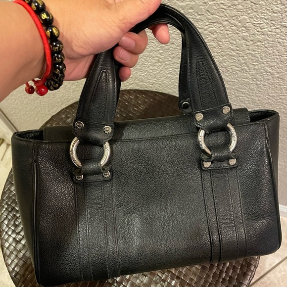 Authentic MCM Handbag with silver hardware studs - Picture 3 of 11